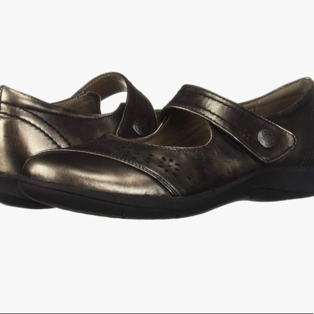 Rockport Daisey mary Jane Shoes metallic bronze size 9.5 - Picture 2 of 10